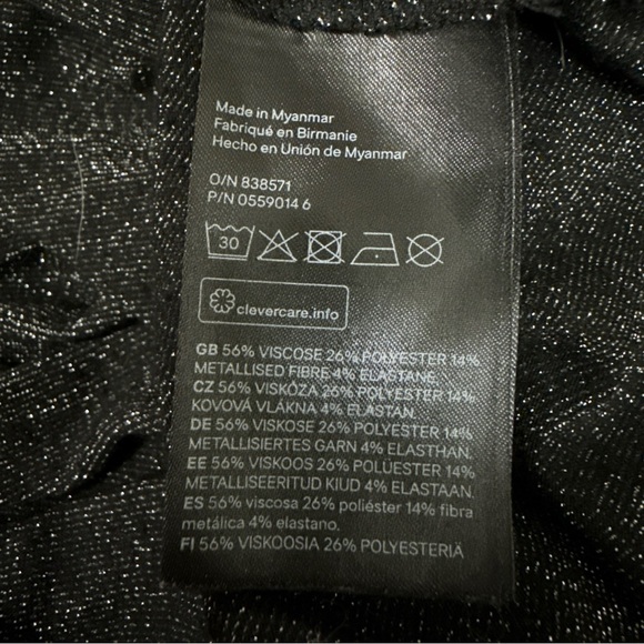 Black Sparkle Sleeveless Dress - Picture 4 of 4